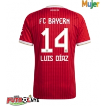 Camiseta Bayern Munich Luis Diaz #14 Primera Equipación para mujer 2026-27 manga corta
